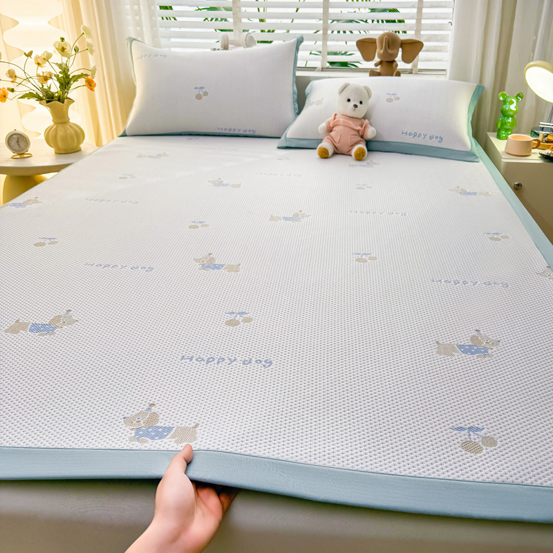 2026春夏凉豆豆小红书爆款 A类乙纶PE凉豆豆床席床笠款 可水洗床席床笠--床席系列