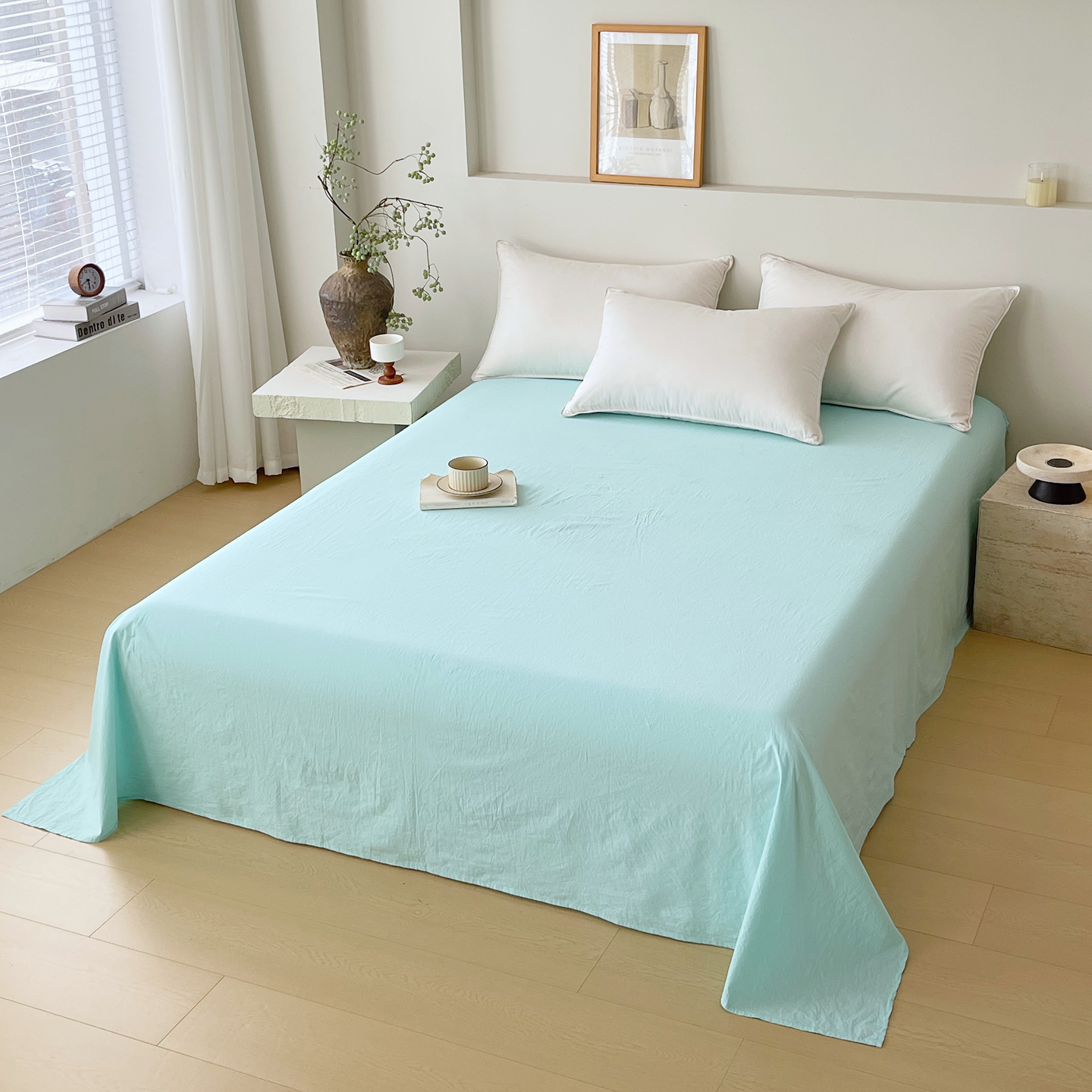 2026新款全棉色织AB版水洗棉四件套单品系列-B版床单