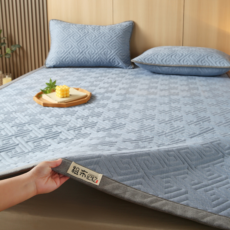 （提供买家秀）2026新款全棉老粗布夹棉凉席护垫