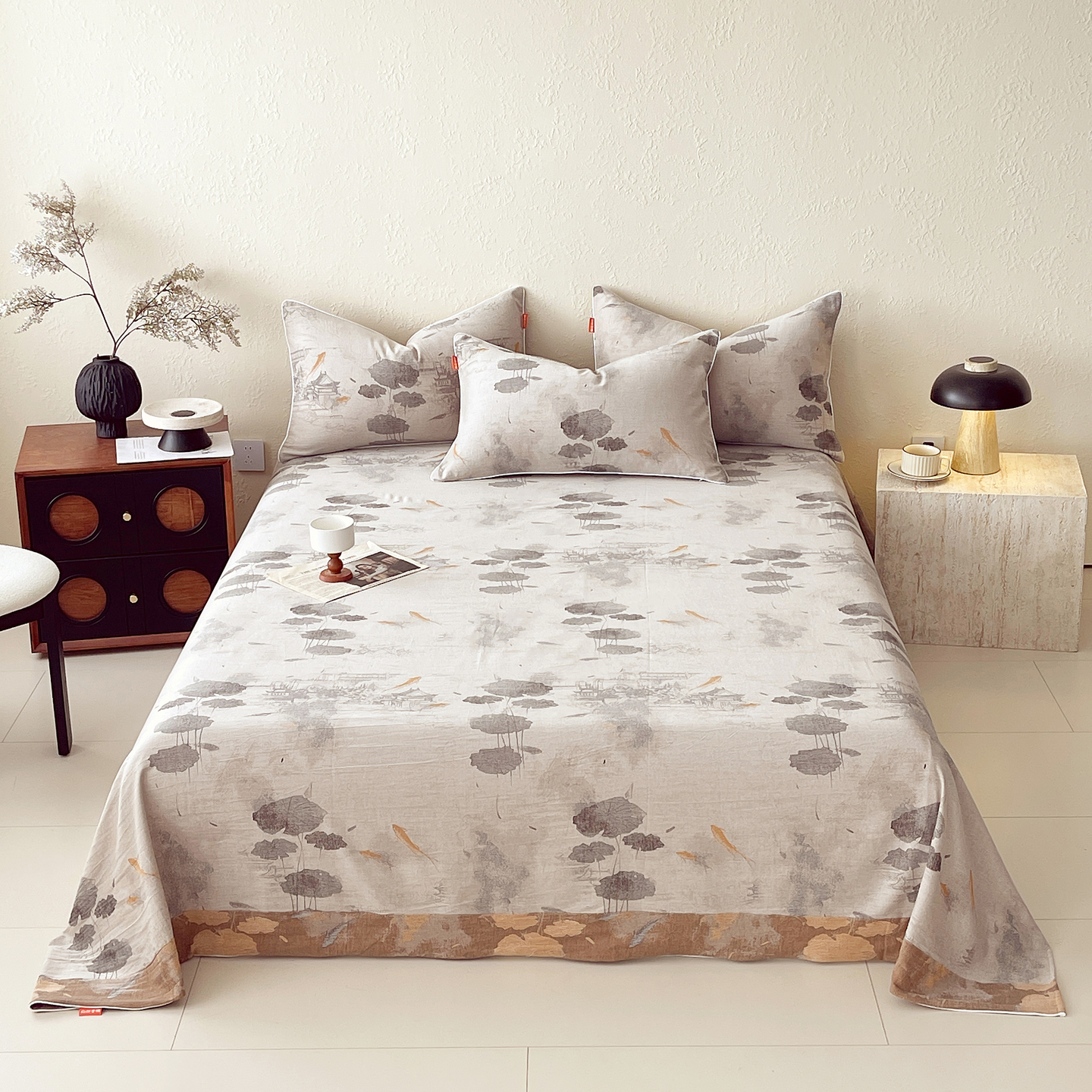 2026春夏新款（正反两用）A类提花双层纱单床单