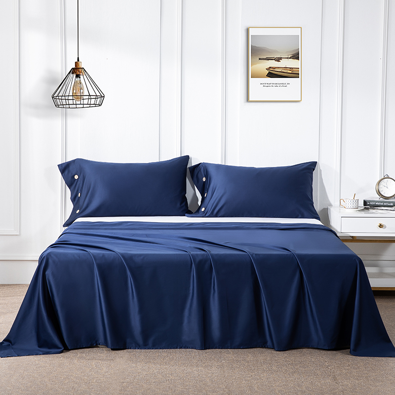 2021新款A类标准-60S澳棉套件系列—单品床单 200cmx230cm 藏青