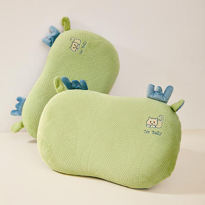 2022新款绒 猫肚枕枕头枕芯系列 34*54cm 绿色