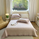2024新款奥地利兰精天丝直边床盖三件套-宝格系列 200x230cm单床盖 粉色-宝格系列