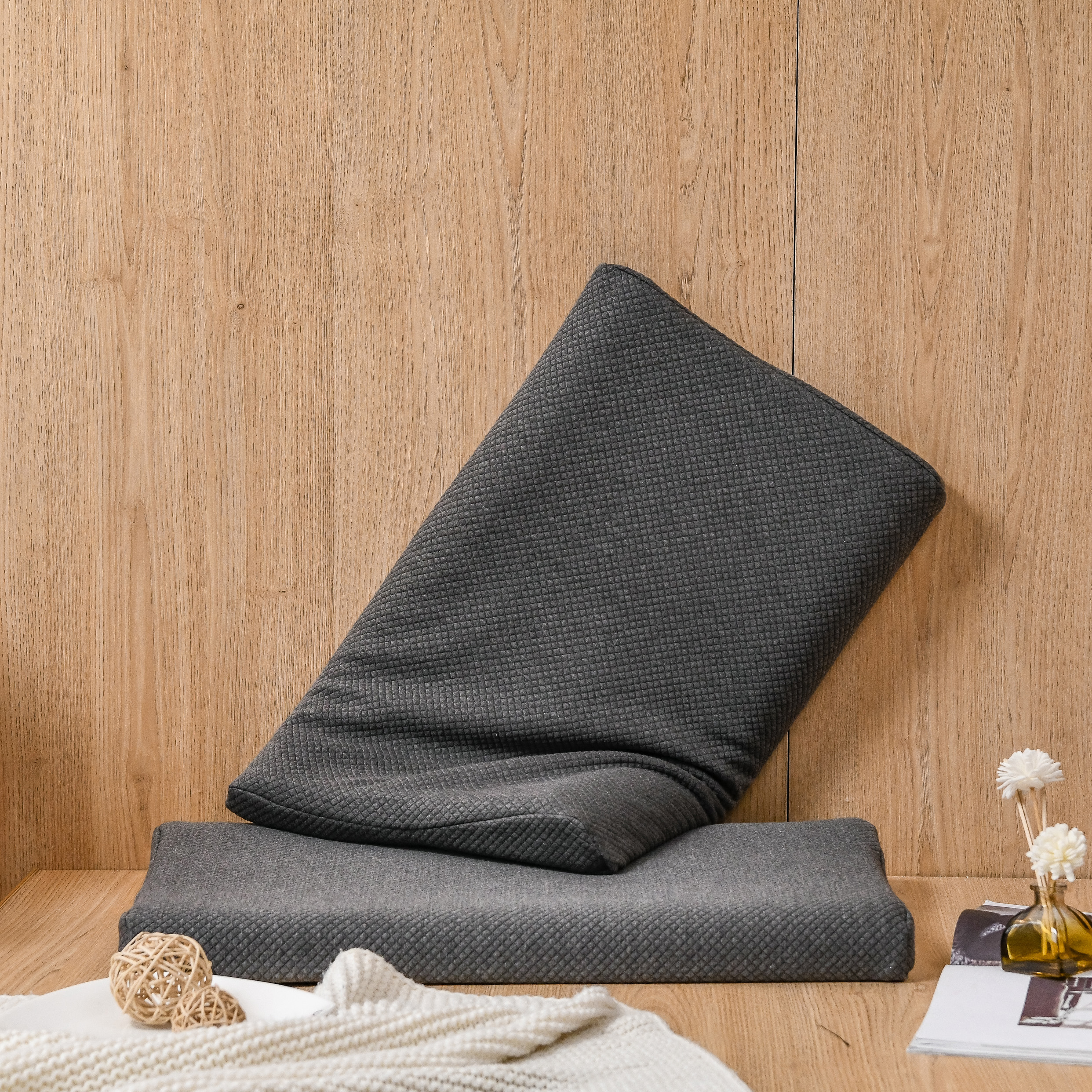 2021新款针织乳胶低枕枕头枕芯 针织乳胶低枕