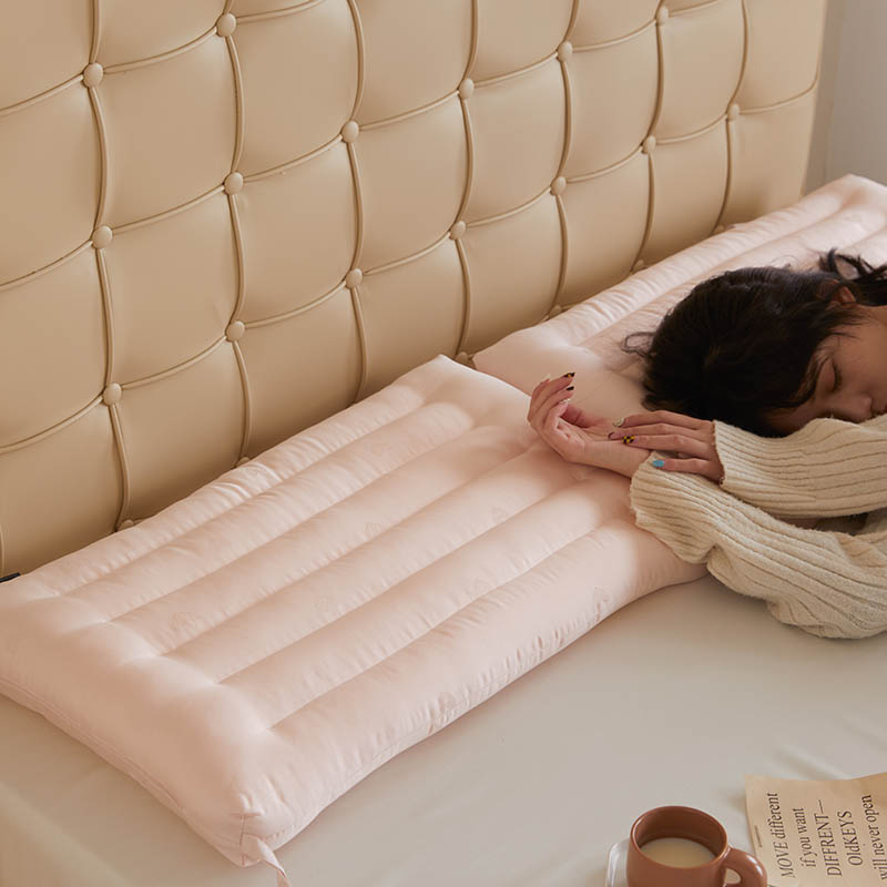 2021新款80天丝羽丝绒爱心低枕枕头枕芯-粉色48*74cm/只 粉色