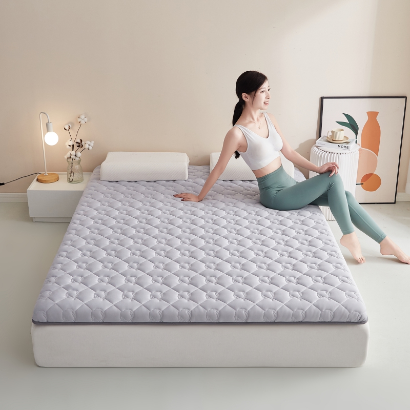 2023新款新疆棉花记忆海绵床护垫床垫（单边） 90*200cm（6公分） 棉花单边-素雅灰