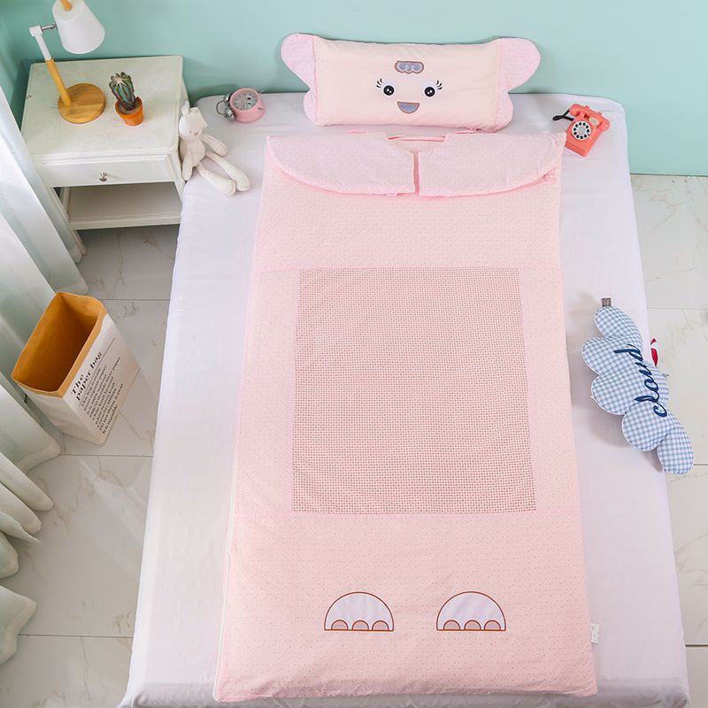 2019新款-冬季保暖婴幼儿儿童睡袋防踢—童年的幻想 童年的幻想粉色大象90*150cm