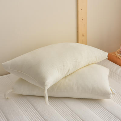 2021新款枕头枕芯全棉原棉大豆枕芯48*74cm 白色-中枕（高度15cm）