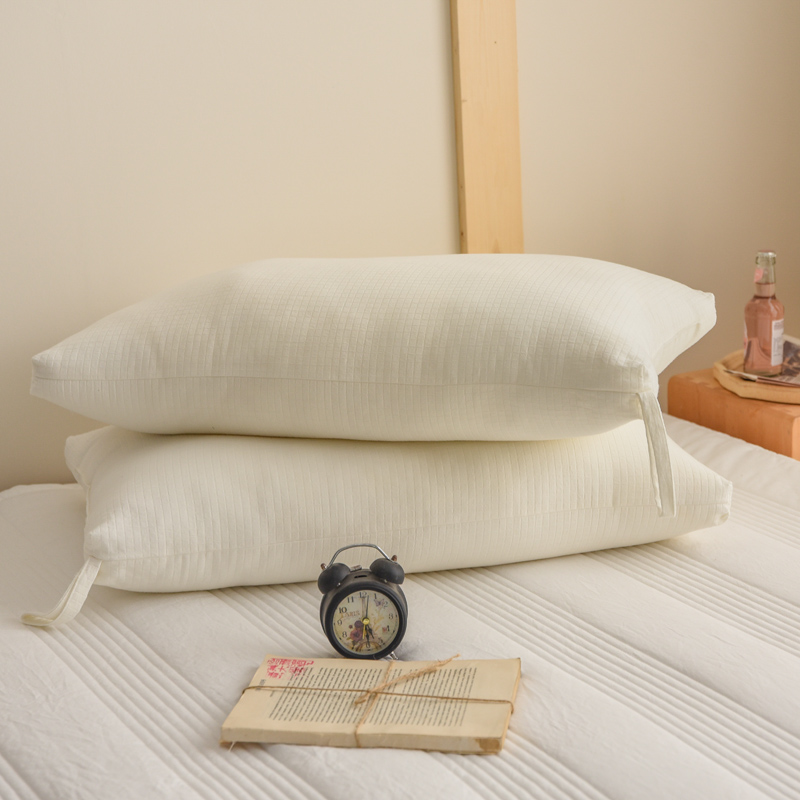2021新款枕头枕芯全棉原棉大豆枕芯48*74cm 白色-高枕（高度18cm）