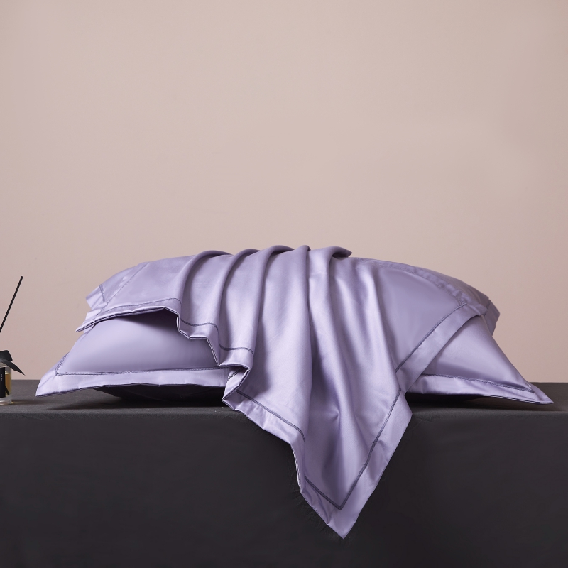 2022新款全棉60S长绒棉枕套 48*74cm/对 印象紫