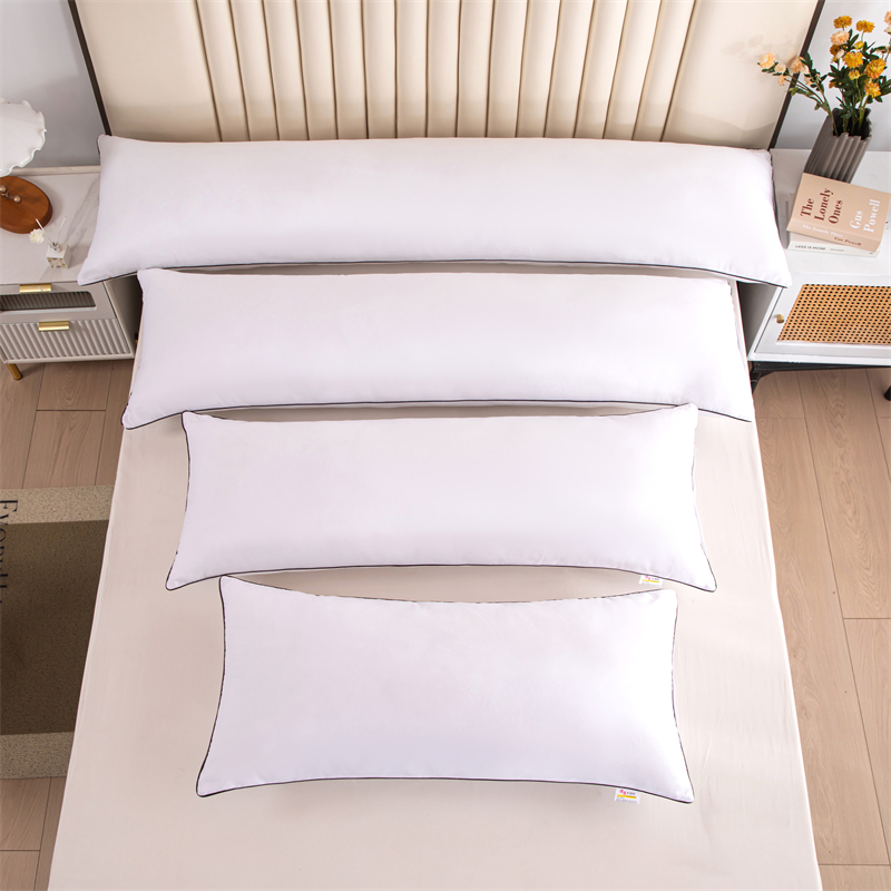 2024新款枕芯亲肤磨毛单边家用双人枕头枕芯1.5米1.8米 1米
