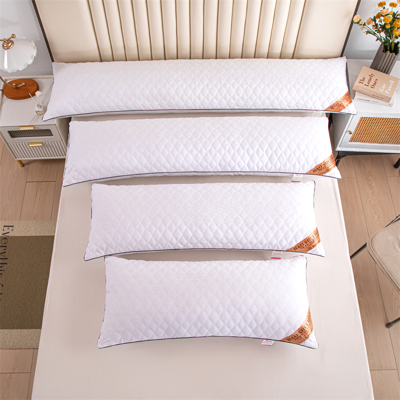 2024新款绗绣加长枕芯酒店家用夫妻情侣款双人枕头枕芯 1米