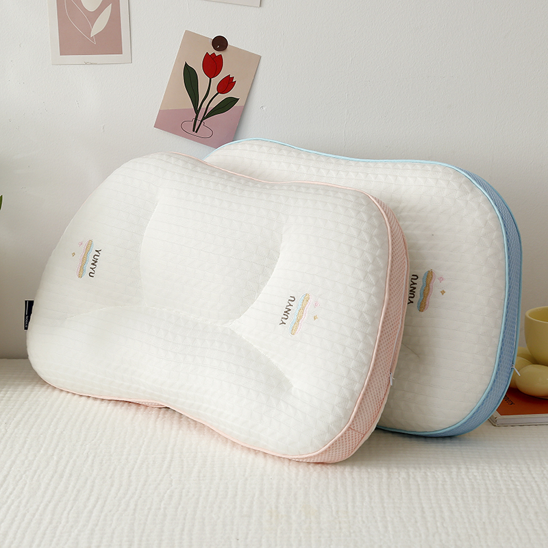 2024新款枕芯A类莱赛尔天丝针织棉喵喵枕儿童学生枕头枕芯 40x60cm 粉色（600克）
