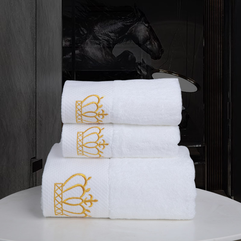 2023新款星级酒店宾馆全棉毛浴巾-皇冠 浴巾	70*140cm