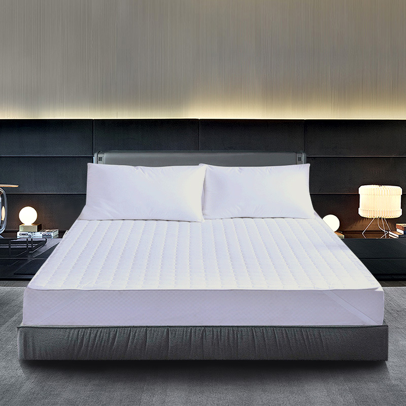 2022新款-酒店宾馆用品全棉防羽布床褥垫保护隔脏床褥 120g/m2 100*200cm定制 白色