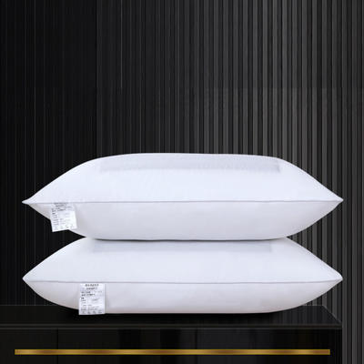 2022新款-星级酒店宾馆床上用品全棉枕芯荞麦羽丝绒枕头 45*75cm
