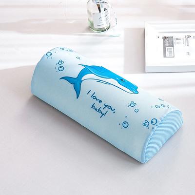 2019新款冰丝记忆透气多功能棉枕（40*10*17cm） 海豚
