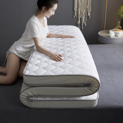 2023年新款全棉乳胶床垫软垫家用双人记忆海棉垫被宿舍学生床定制尺寸 1.0*2.0m 白色-9cm