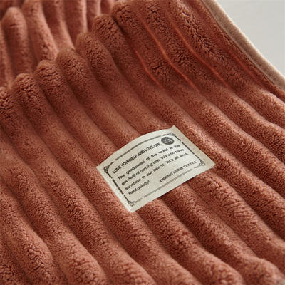 波纹套巾毛巾浴巾 橘粉毛巾