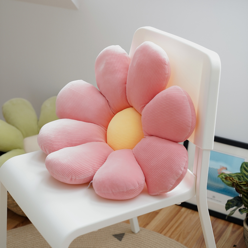 2020新款朵朵系列-小雏菊抱枕 60*60cm 朵朵-粉色
