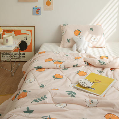 2022新款针织棉儿童幼儿园枕头枕芯可拆洗30*50cm 小橙子