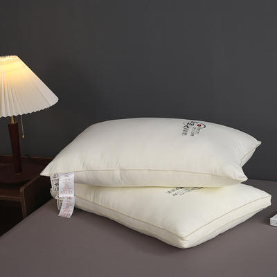 2023新款直角原棉枕头枕芯系列 本色磨毛 单边