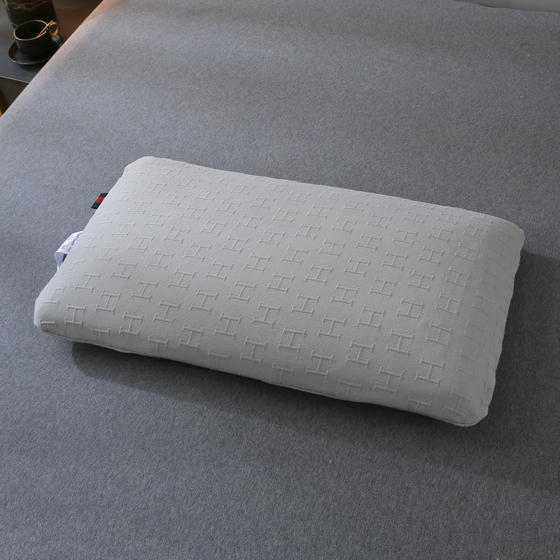 2023新款H款水洗棉乳胶枕系列枕头枕芯 灰色 40x70cm/只