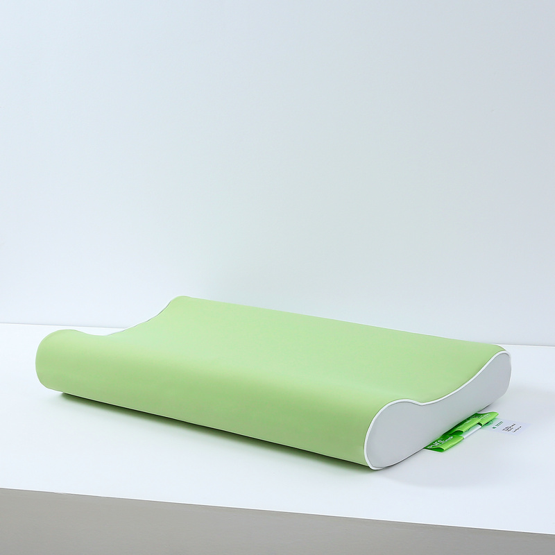 2024新款彩色高低款护颈枕枕头枕芯 40*60cm/只 绿色 高5cm