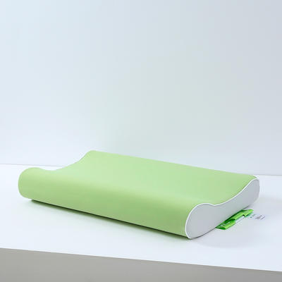 2024新款彩色高低款护颈枕枕头枕芯 40*60cm/只 绿色 高8cm
