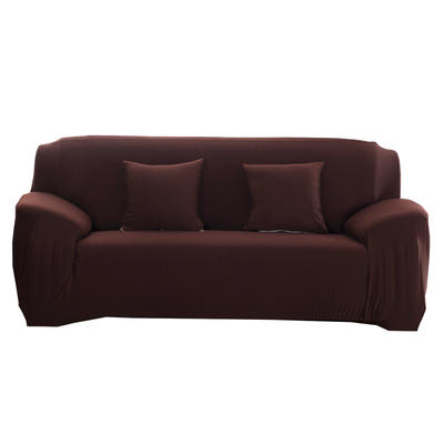 2023新款四季纯色沙发套坐垫套坐垫套靠枕套 单人 90-140cm 咖啡色