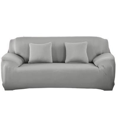 2023新款四季纯色沙发套坐垫套坐垫套靠枕套 单人 90-140cm 浅灰色