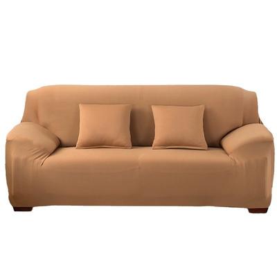 2023新款四季纯色沙发套坐垫套坐垫套靠枕套 单人 90-140cm 驼色