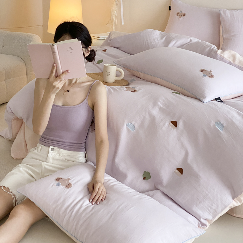 2026春夏双层纱软萌糯叽叽系列——小象乐园 小象乐园-幽兰紫