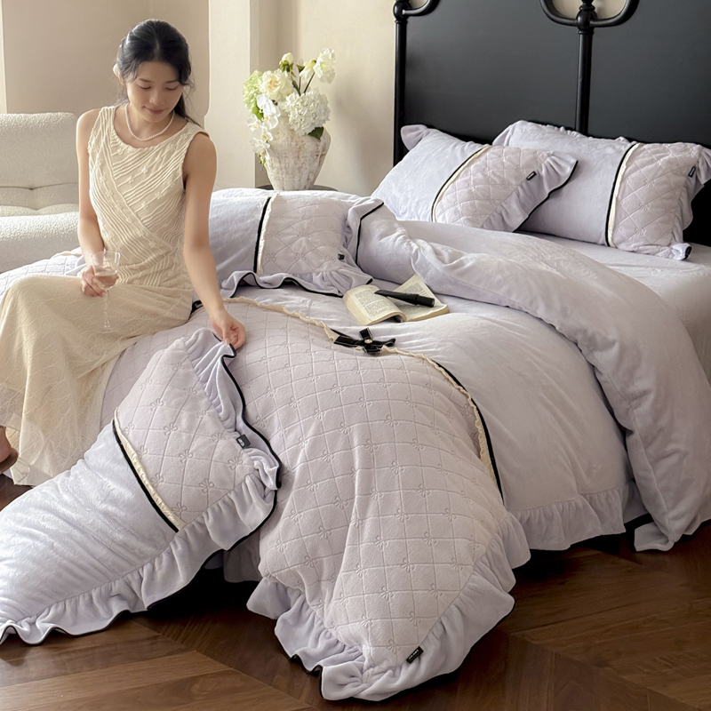 2025秋冬小兔毛轻奢感名媛风— 维多莉 维多莉-帛紫