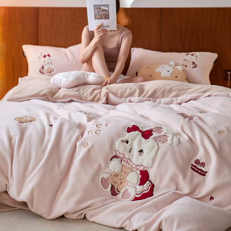 2025秋冬仿羊绒毛呢触感蒂芙呢绒—兔子甜品屋 兔子甜品屋-粉