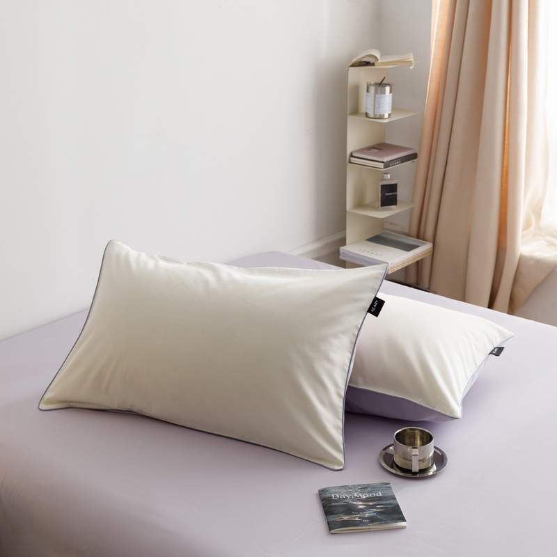 莫琳-单枕套 48cmX74cm（一对） 莫琳 枕套白紫