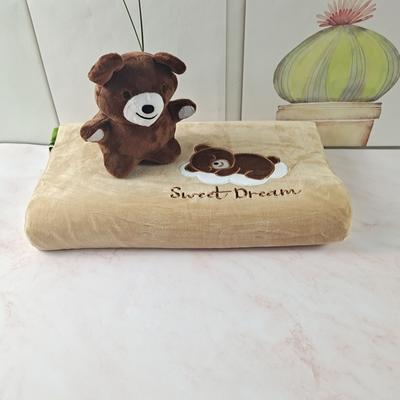 2021新款绒款儿童乳胶玩具枕枕头枕芯25*44cm/只 棕色小熊