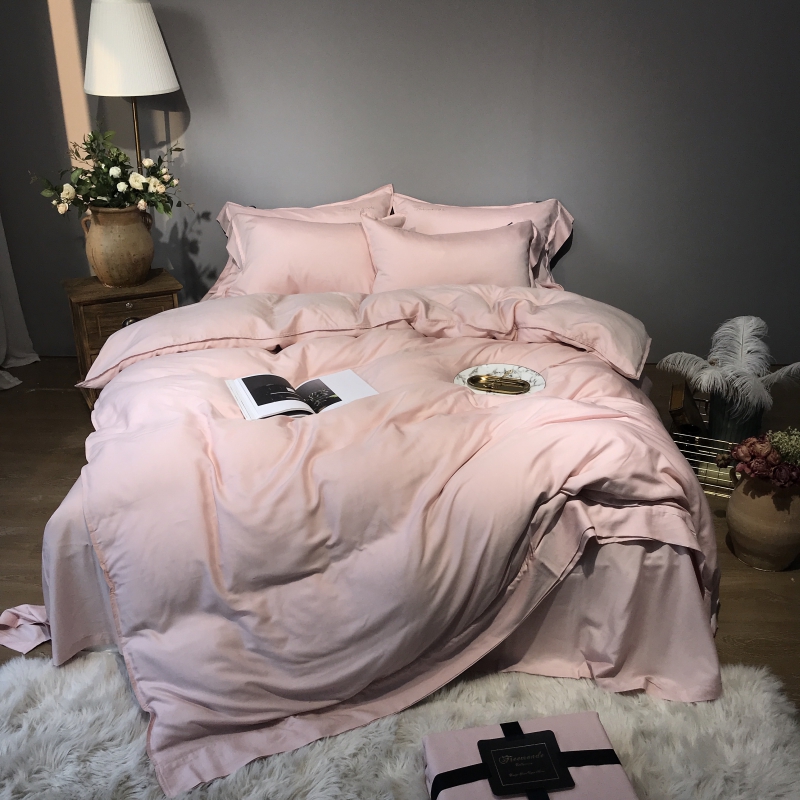 2018色织天丝四件套 1.5m（5英尺）床 樱粉