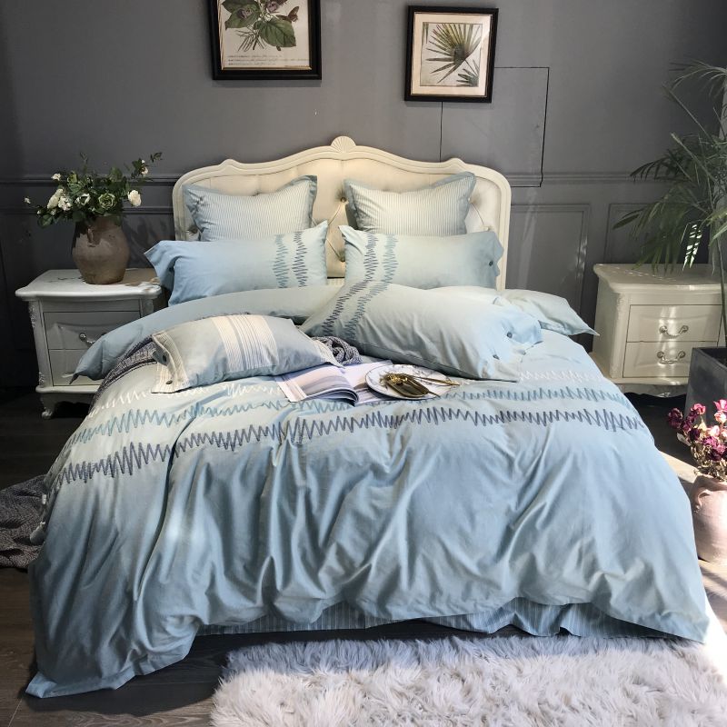 2019新款全棉色纺四件套-简系列 1.5m（5英尺）床 绿