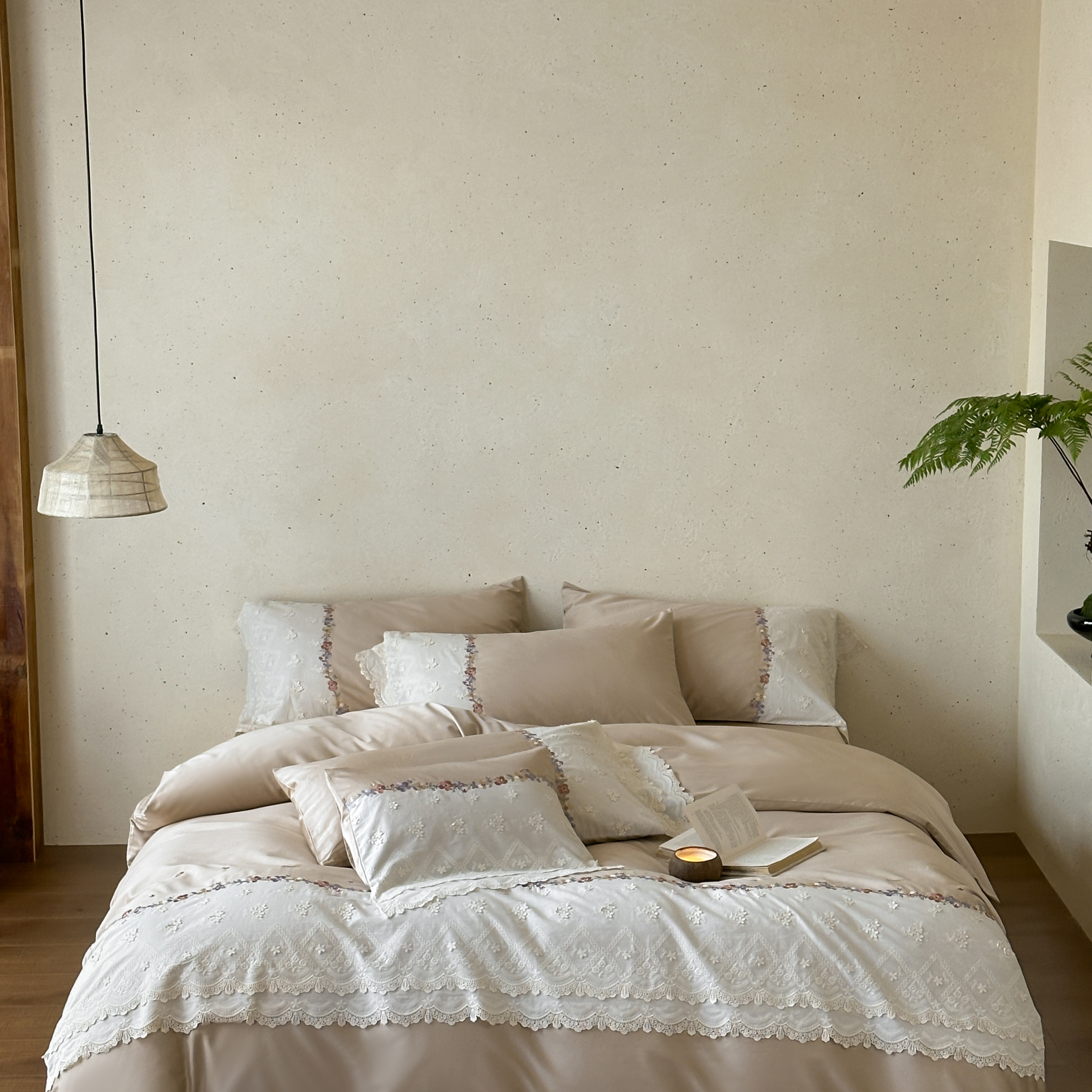 2026春季新品全棉刺绣四件套-花享眠 花享眠