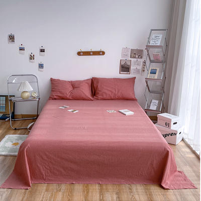2021新款全棉水洗棉套件单品—单床单 230x250cm 大红