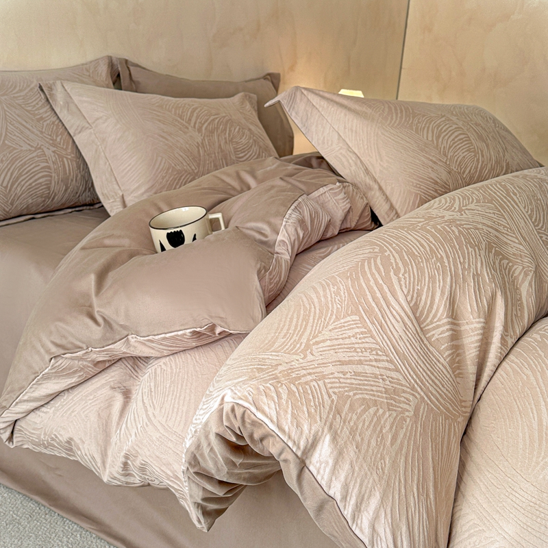 2026新款全棉水洗提花四件套