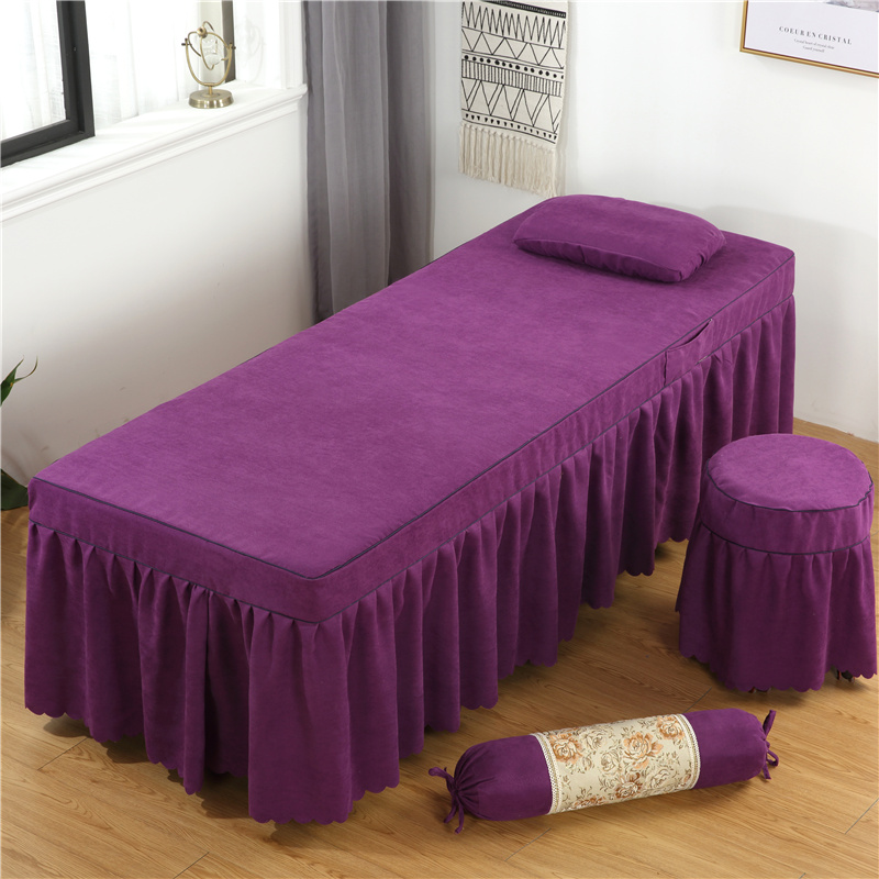 2024新款棉麻单独床罩 70*190cm单床罩  深紫色