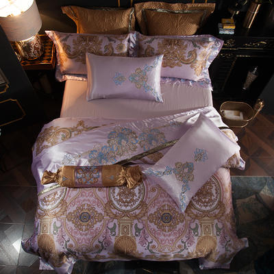 2020年埃及生态棉系列四 六 八 十 多件套 标准（1.5m床-1.8m床）床单款 克里斯丁-粉
