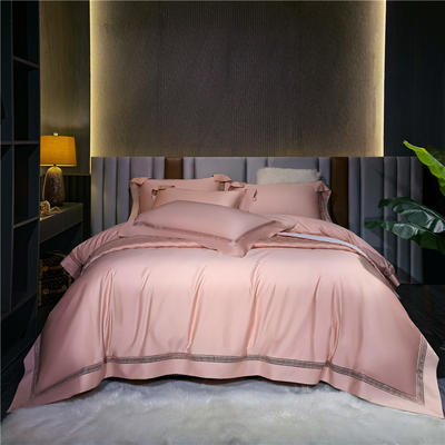 2022新款100S长绒棉纯色镂空床单床盖四件套—玛格丽系列 1.8m床单款四件套 玛格丽-玉