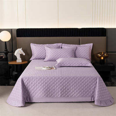 2024新款天丝纯色单床盖 250*250cm 单床盖 紫色