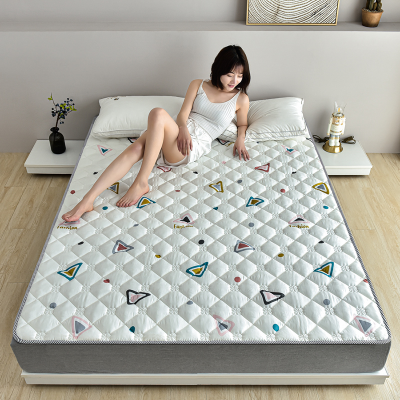2021新款亲肤棉大豆纤维床垫（1.5厘米） 0.9*2.0m 彩色三角