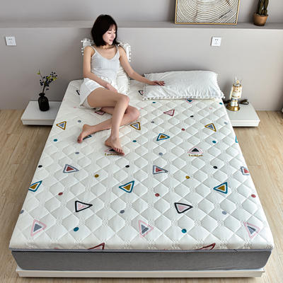 2021新款亲肤棉大豆纤维床垫（4.5厘米） 0.9*2.0m 彩色三角