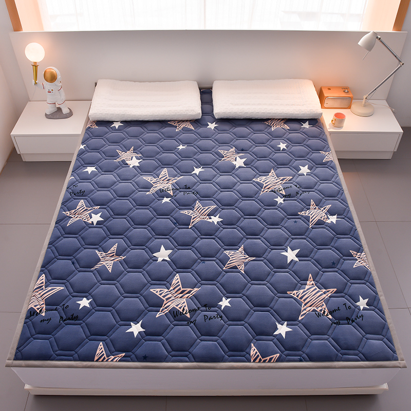2022新款加厚抗菌牛奶绒床垫（1.5厘米） 0.9*2.0m 夜空星星