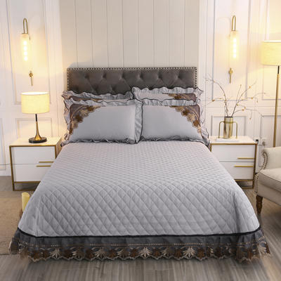 2020新款全棉床盖系列单床盖 床盖2.7米 盛世佳人-高雅灰